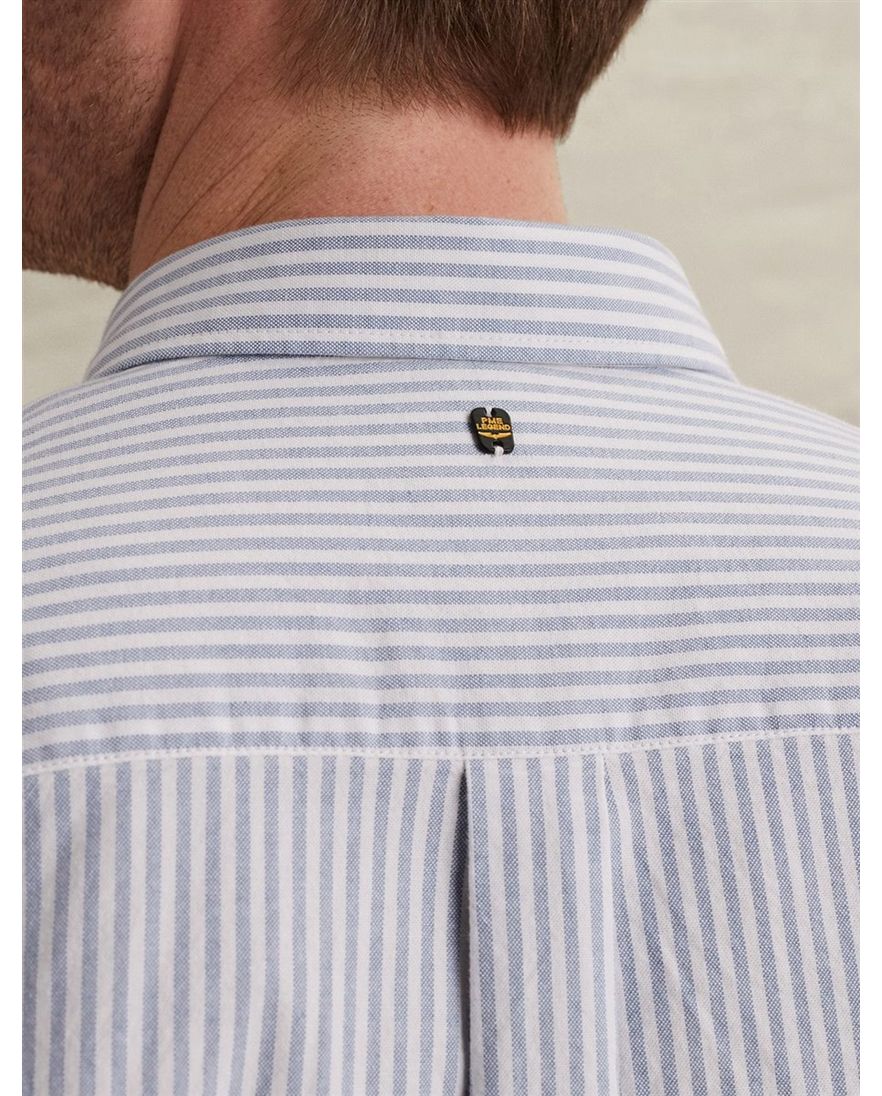 Overhemd lichtblauw wit PME Legend strepen patroon