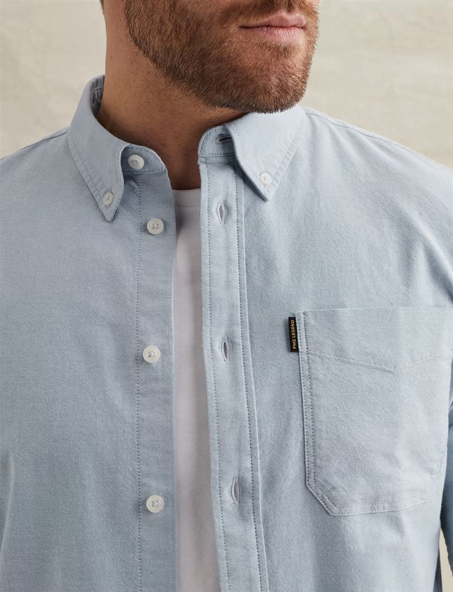 PME Legend Overhemd lichtblauw effen