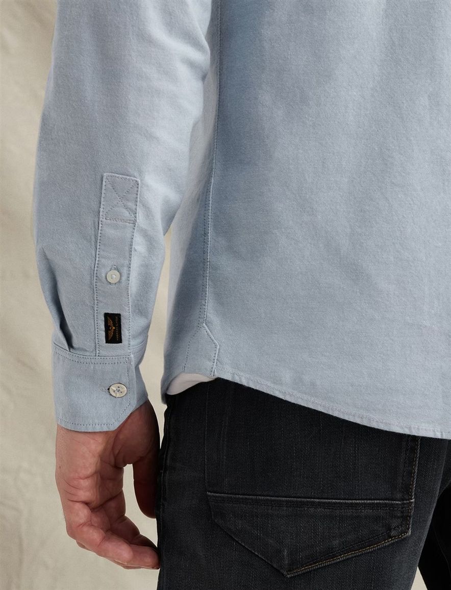 PME Legend Overhemd lichtblauw effen