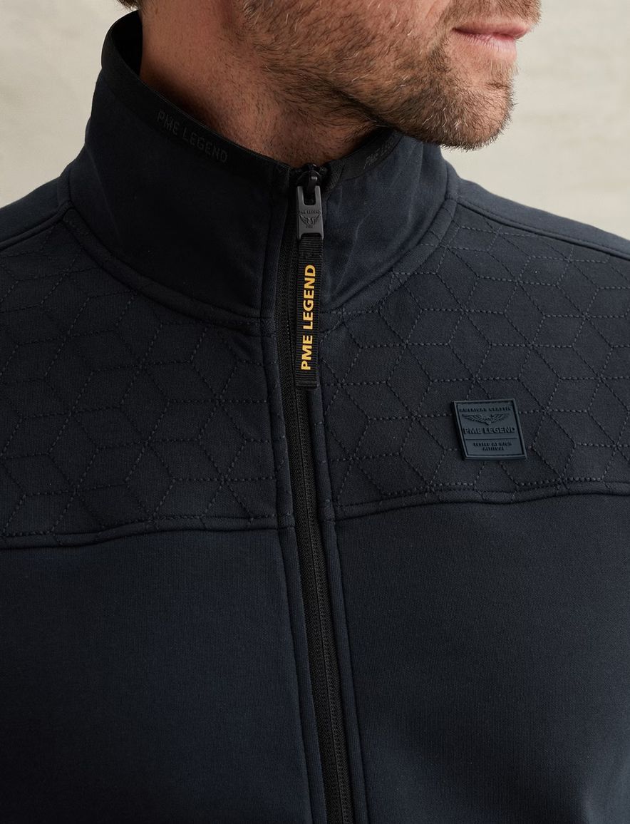 PME Legend Vest Donkerblauw interlock sweatstof