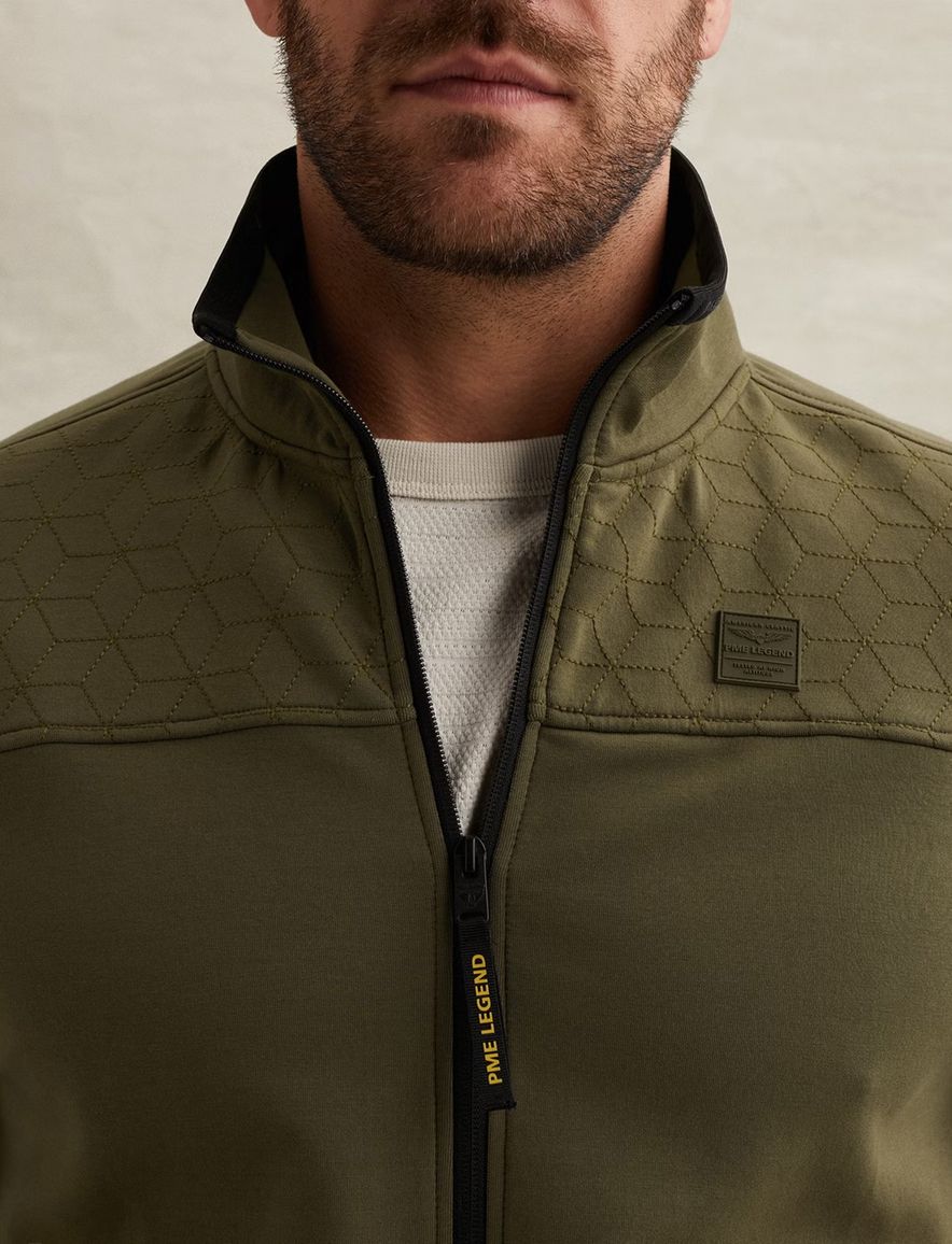 Vest donkergroen PME Legend zakken met rit