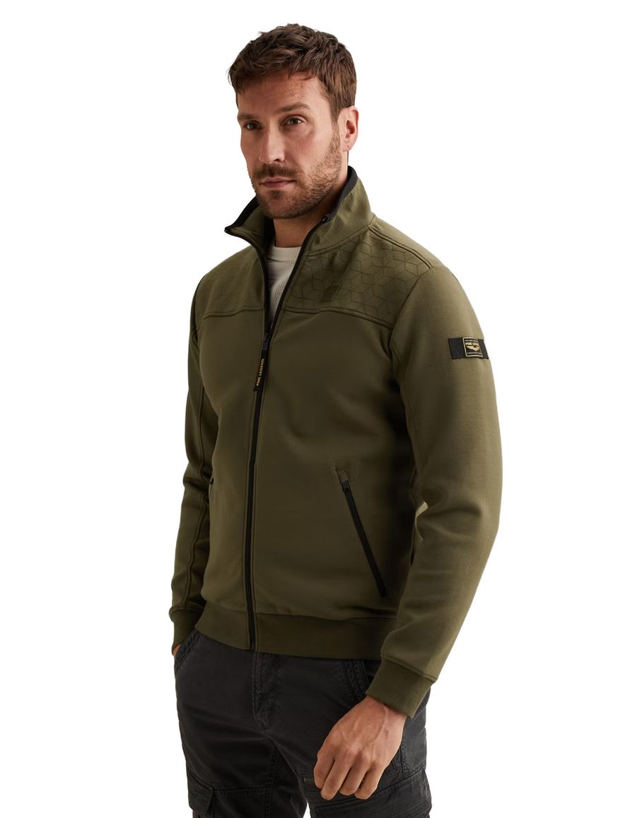 Vest donkergroen PME Legend zakken met rit