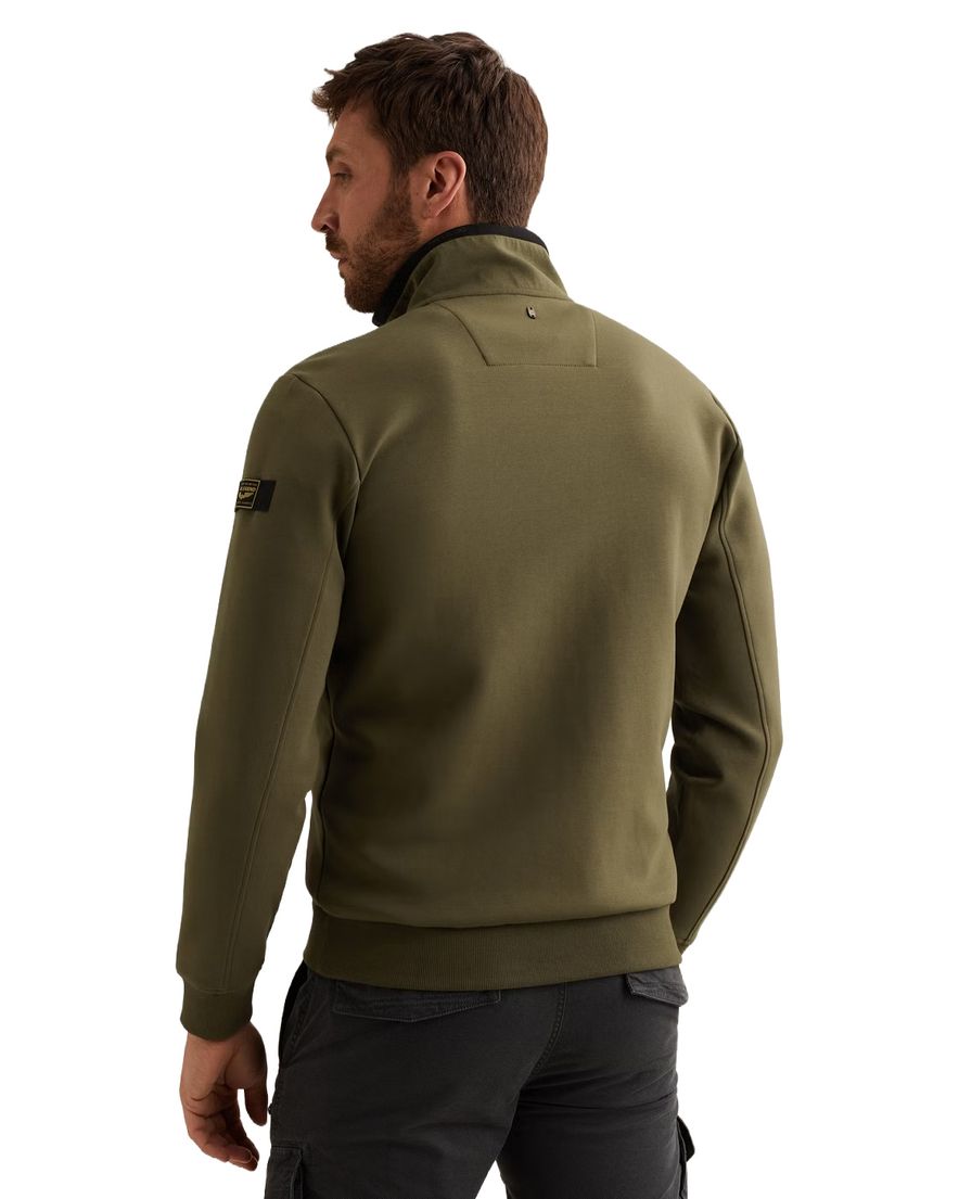 PME Legend vest donkergroen structuurelementen schouder