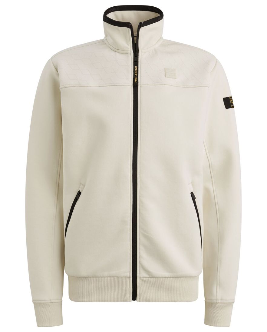 Vest beige PME Legend structuren mix schouder