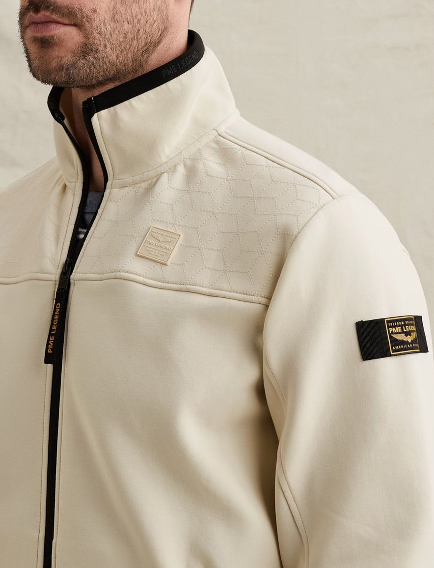 PME Legend Vest beige sweatstof stevig