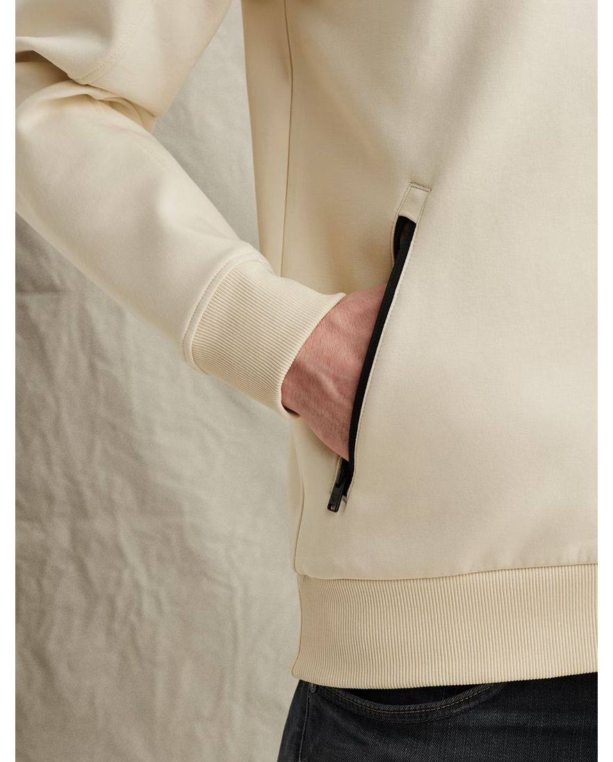 Vest beige PME Legend structuren mix schouder