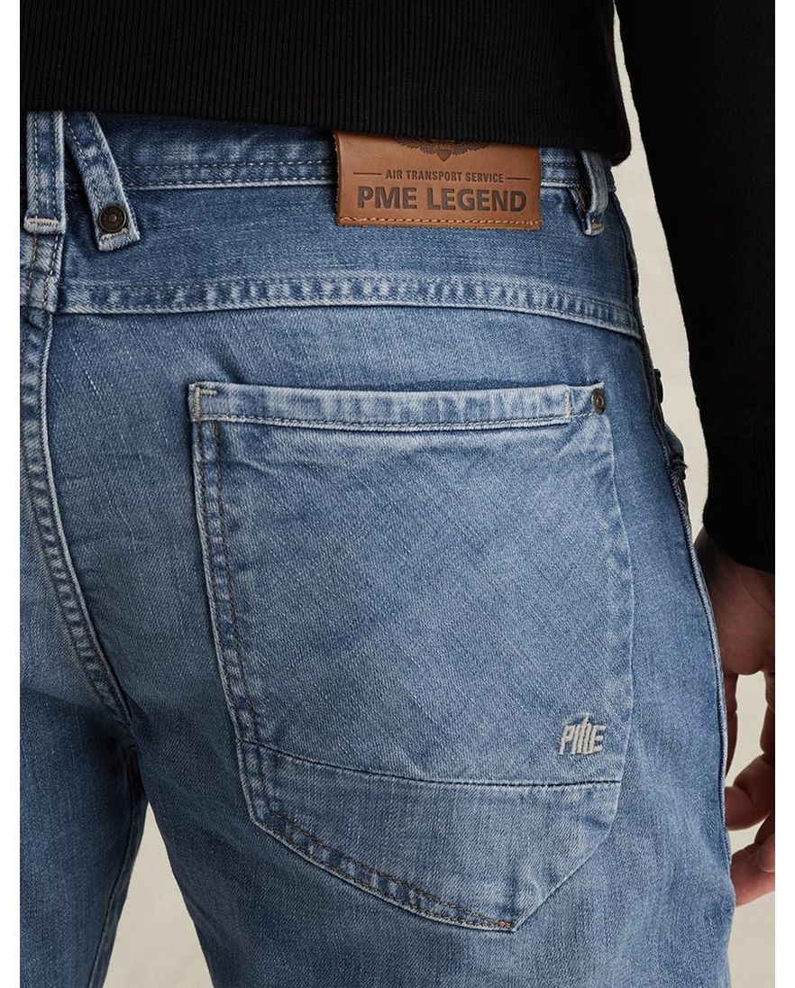Blauwe jeans PME Legend Aviator 5-pocket wijde fit