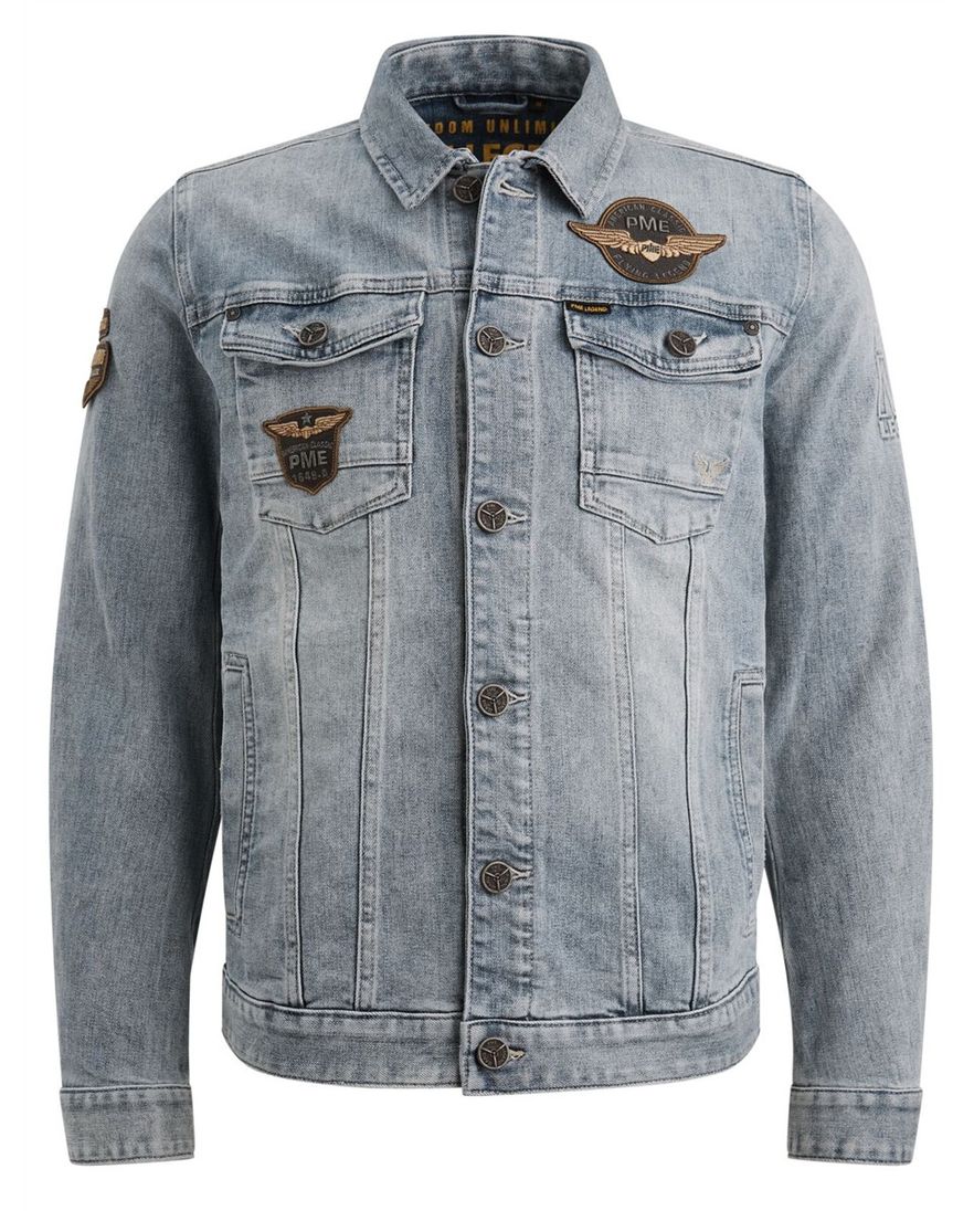 Blauwe Spijkerjas PME Legend borstzakken