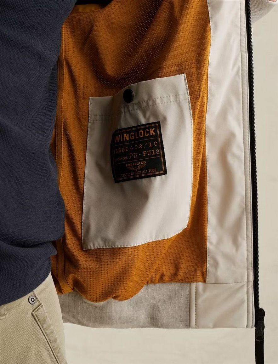 Creme jas PME Legend winglock softshell