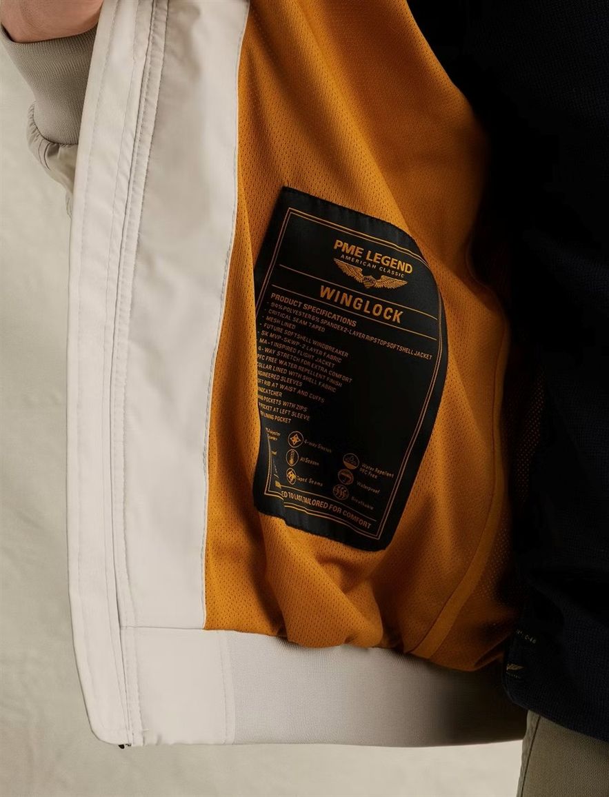 Creme jas PME Legend winglock softshell