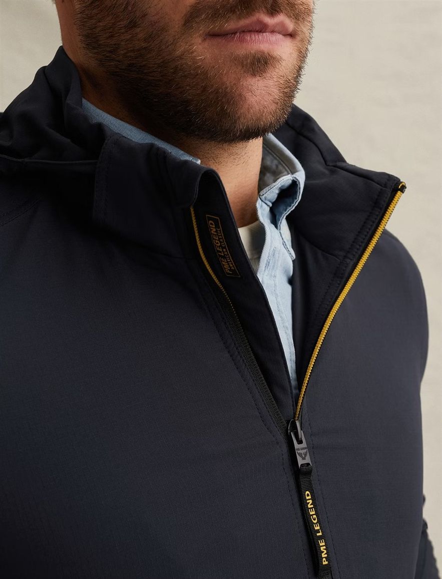 Donkerblauwe jas PME Legend stretch normale fit