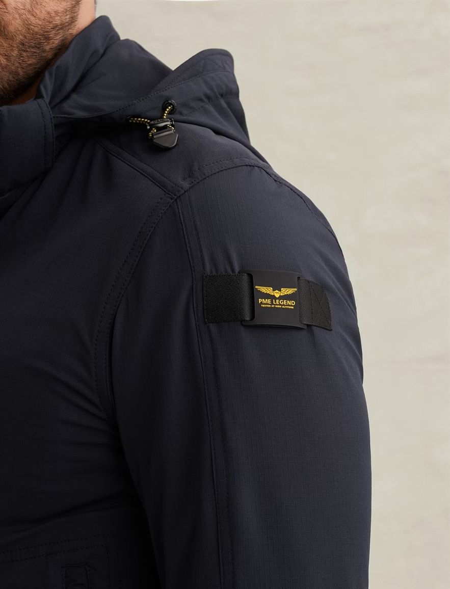 Donkerblauwe jas PME Legend stretch normale fit