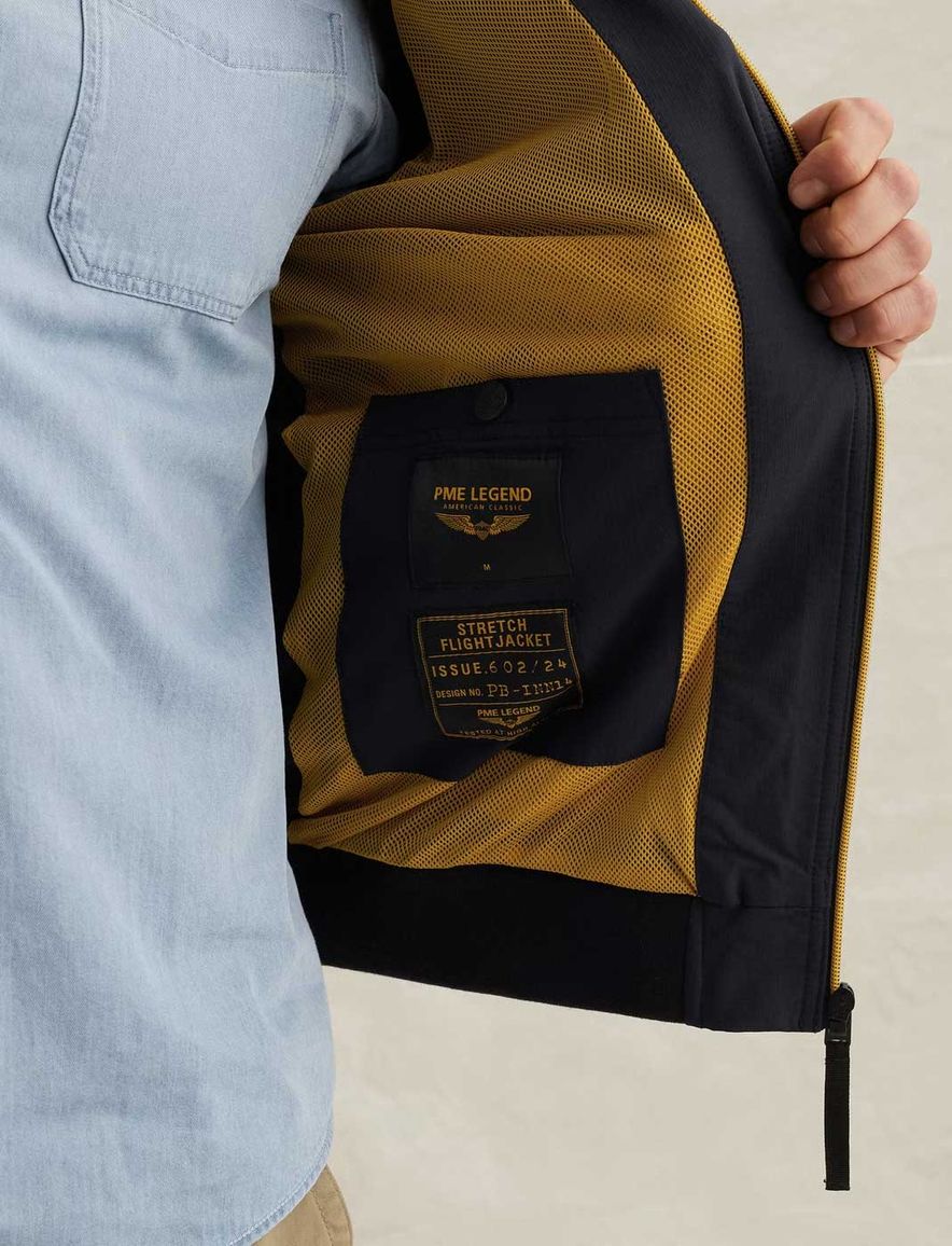 Donkerblauwe jas PME Legend stretch normale fit