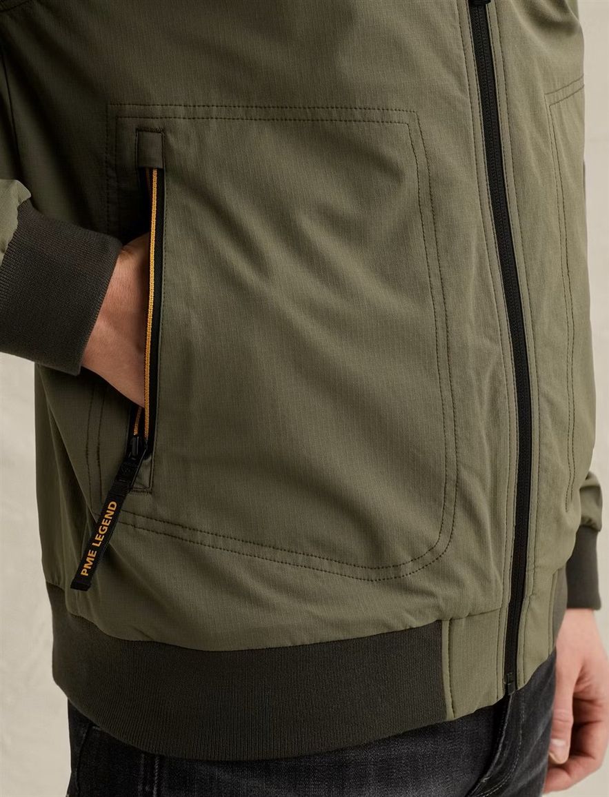 PME Legend flight jacket stretch olijfgroen