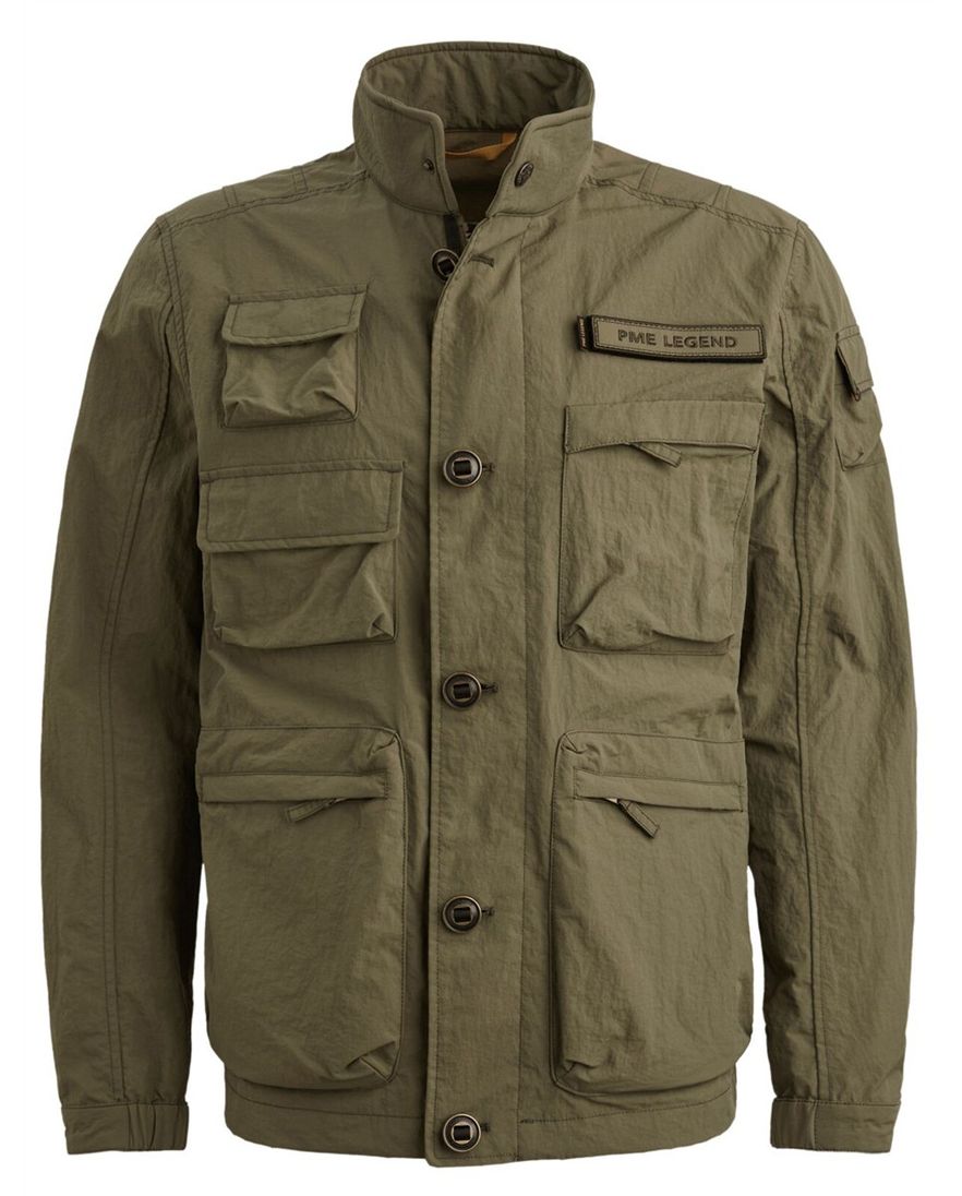 Jas donkergroen PME Legend Cargoyet rits en knopen