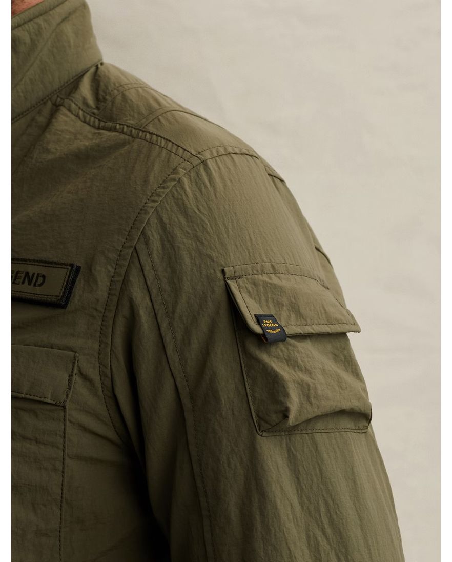 Jas donkergroen PME Legend Cargoyet rits en knopen