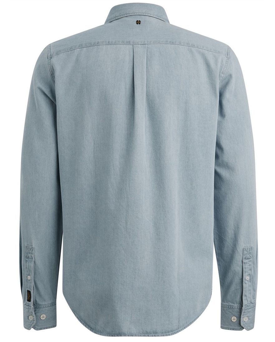 Lichtblauw spijker Overhemd PME Legend casual
