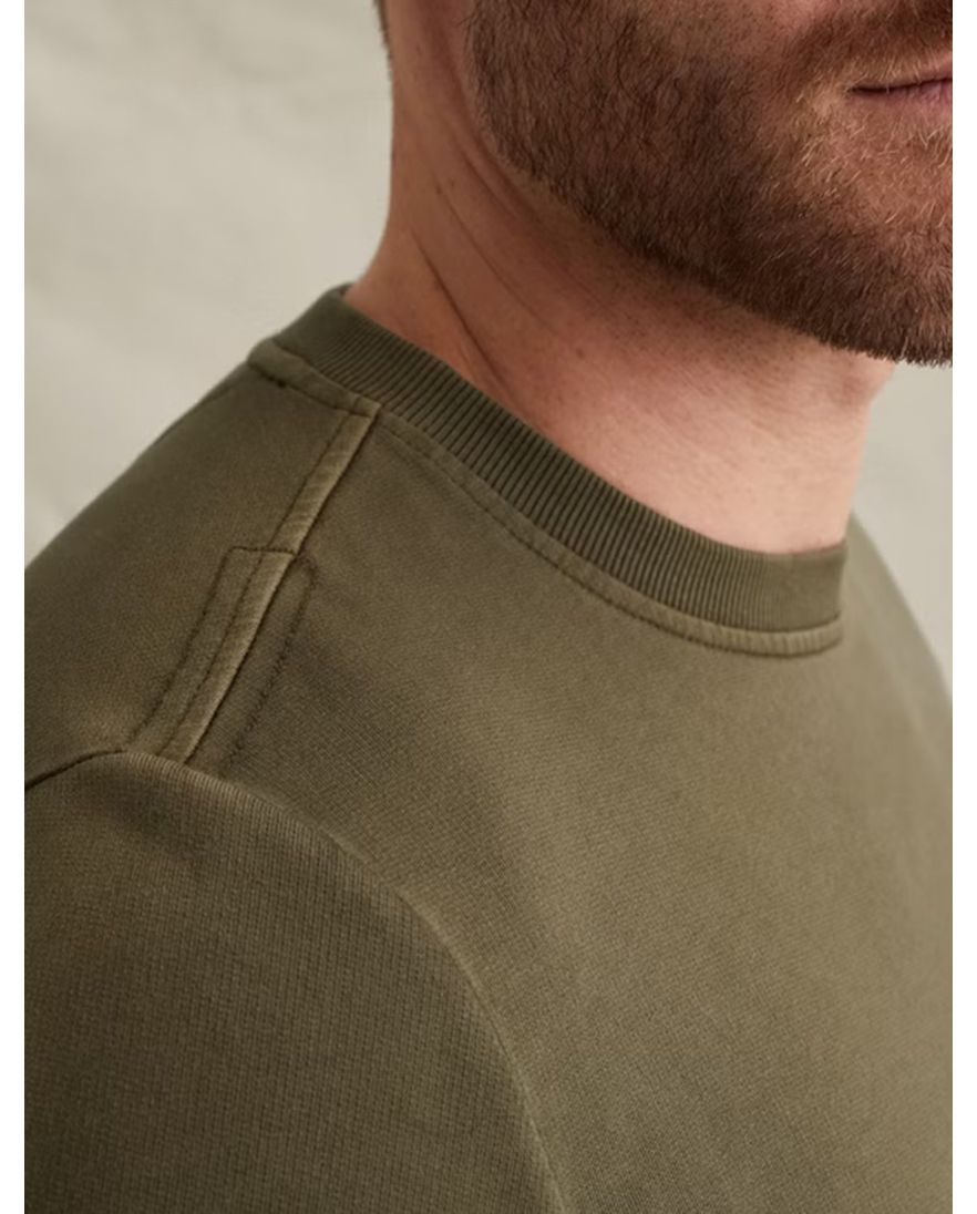 Khaki PME Legend sweater opdrukken normale fit