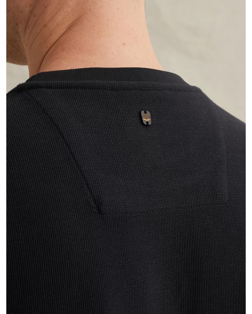 PME Legend sweater zwart katoenblend