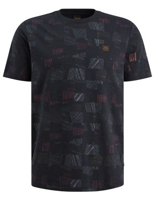 PME Legend PME Legend t-shirt navy geprint katoen