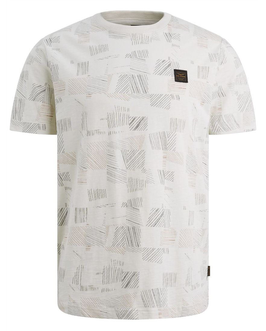 Creme print t-shirt PME Legend normale fit