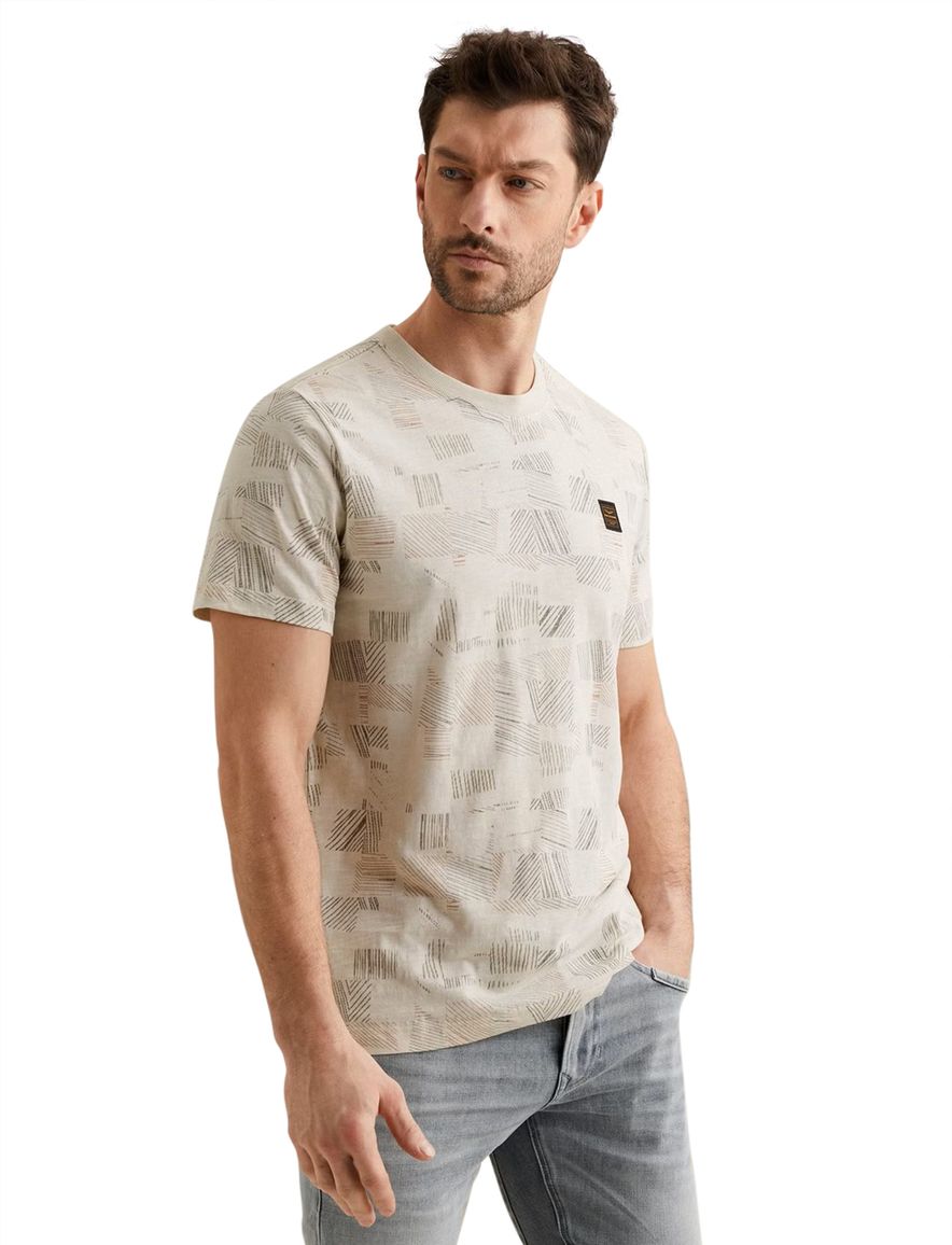 PME Legend t-shirt print creme