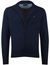 Portofino vest rits navy gemêleerd opstaande kraag