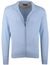 Portofino vest rits lichtblauw gemêleerd