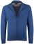 Portofino vest rits blauw opstaande kraag