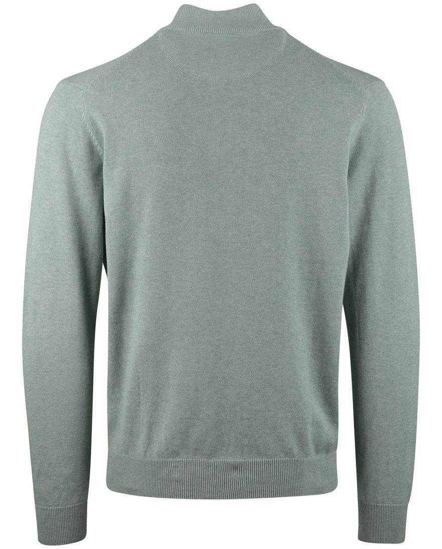 Portofino vest rits groen opstaande kraag