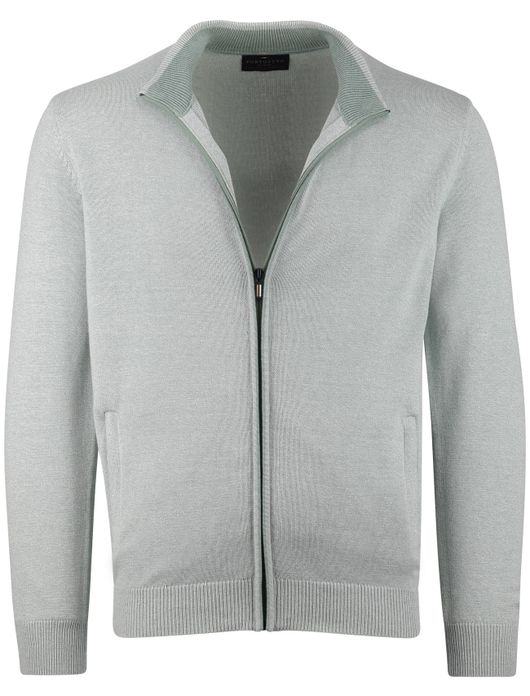 Portofino vest rits opstaande kraag groen