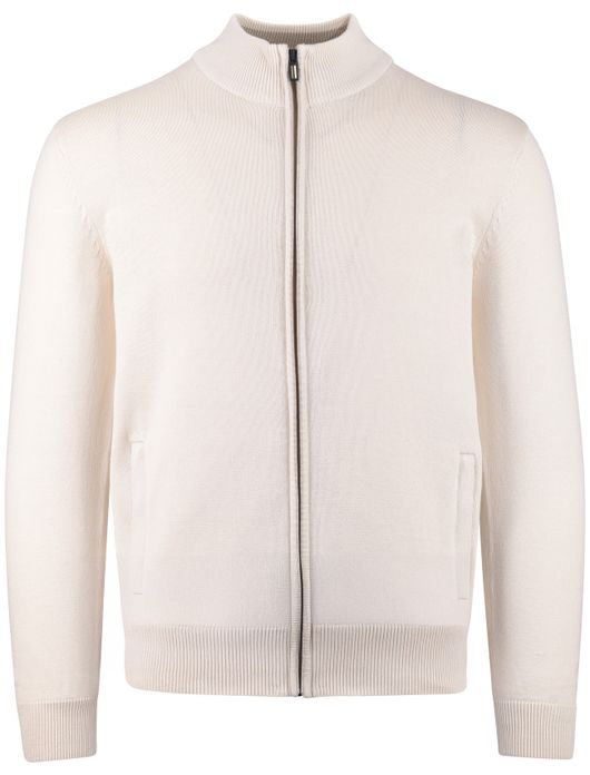 Portofino vest rits opstaande kraag beige