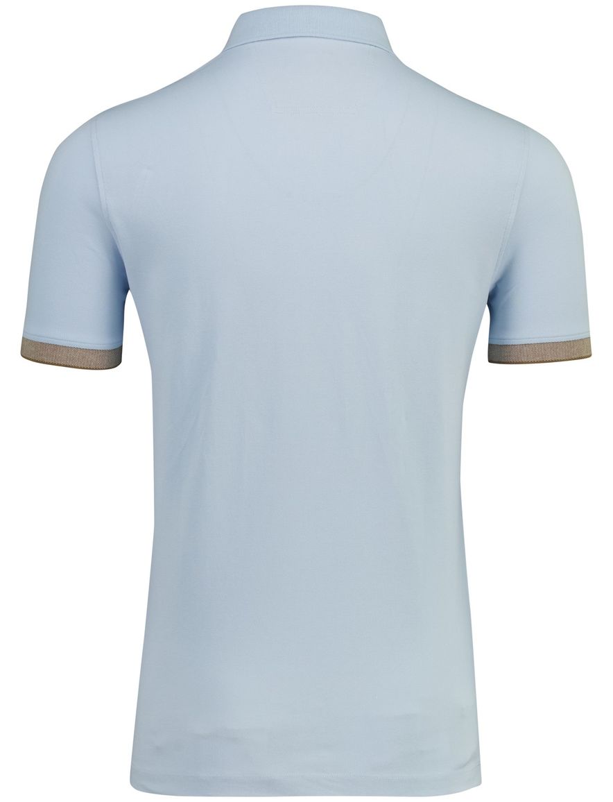 Lichtblauwe poloshirt Portofino 3 knoops