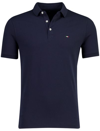 Portofino Donkerblauwe polo Portofino normale fit 3 knoops
