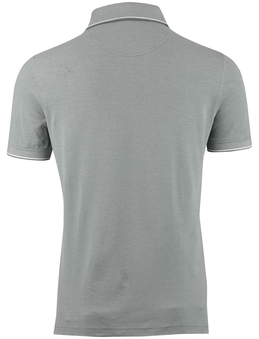 Portofino polo groen 3 knoops katoen