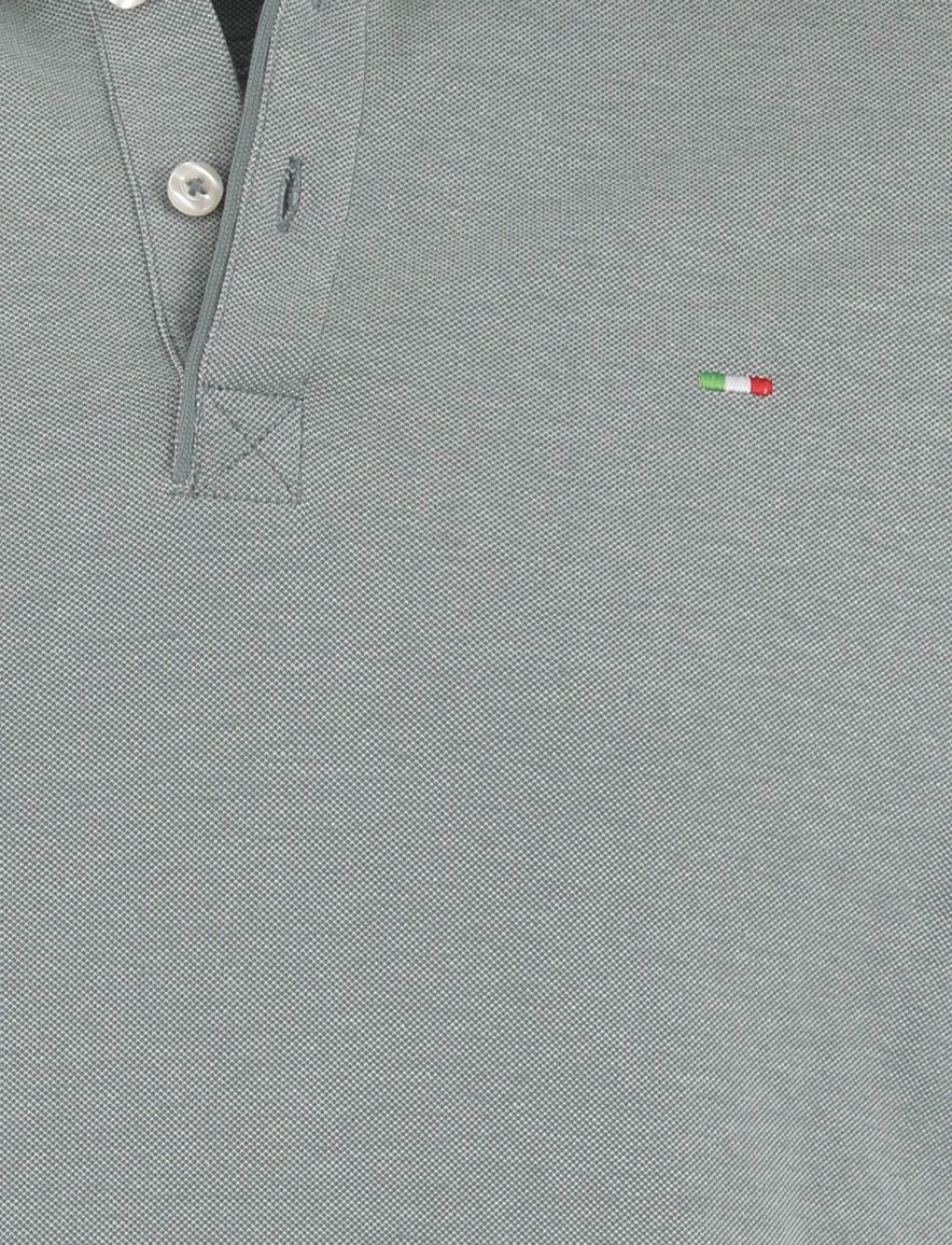 Portofino polo groen 3 knoops katoen