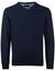 Portofino trui gemêleerd v-hals navy