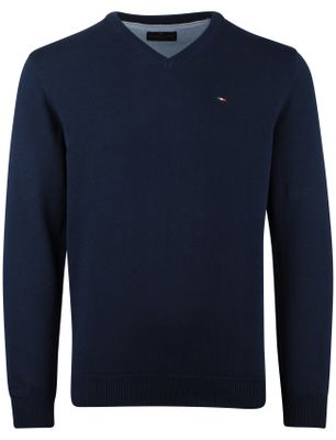 Portofino Portofino trui v-hals gemêleerd navy