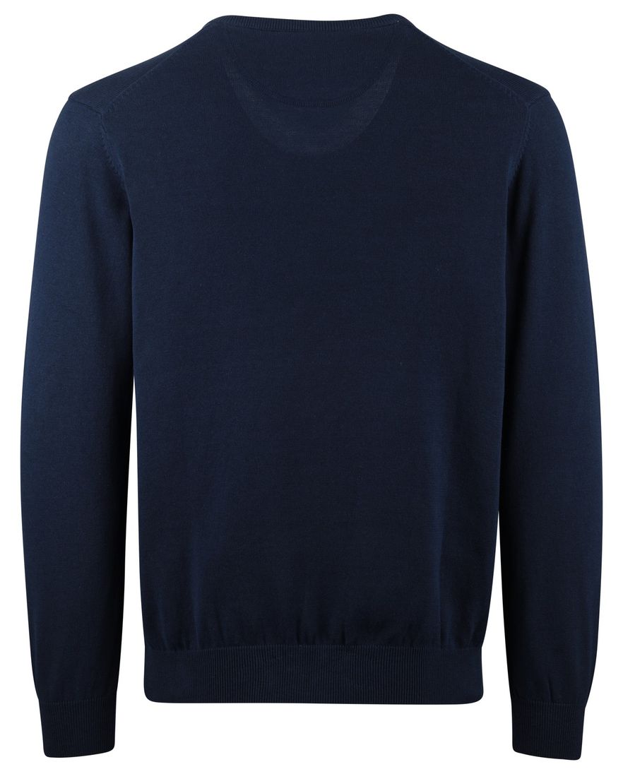 Portofino trui v-hals gemêleerd navy