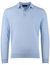 Portofino trui kraag gemêleerd lichtblauw