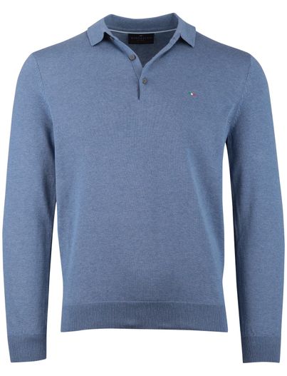 Portofino Portofino trui 3 knoops blauw