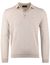 Gemêleerde trui Portofino kraag beige