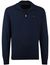 trui Portofino half zip donkerblauw zwarte rits normale fit