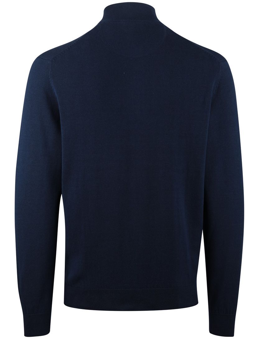 trui Portofino half zip donkerblauw normale fit
