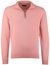 roze trui Portofino half zip normale fit
