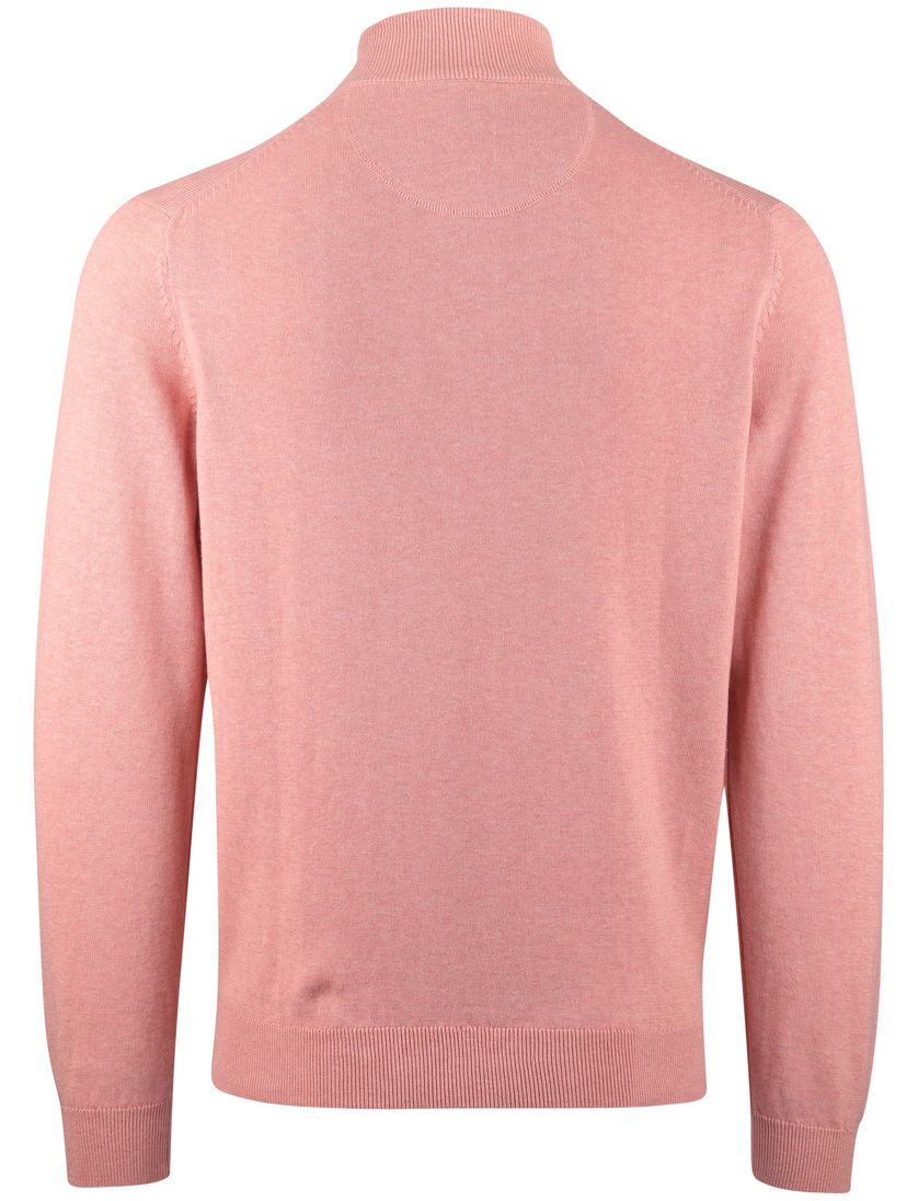 trui Portofino half zip roze rits normale fit