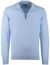 lichtblauwe trui Portofino half zip normale fit