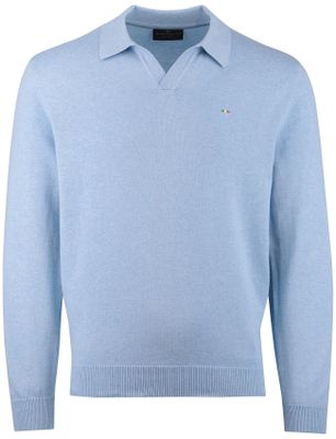 Portofino Portofino trui v-hals gemeleerd lichtblauw