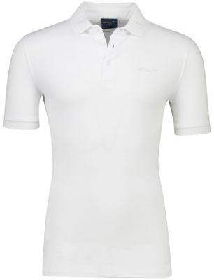 Cavallaro Wit poloshirt Cavallaro Bavegio korte mouw