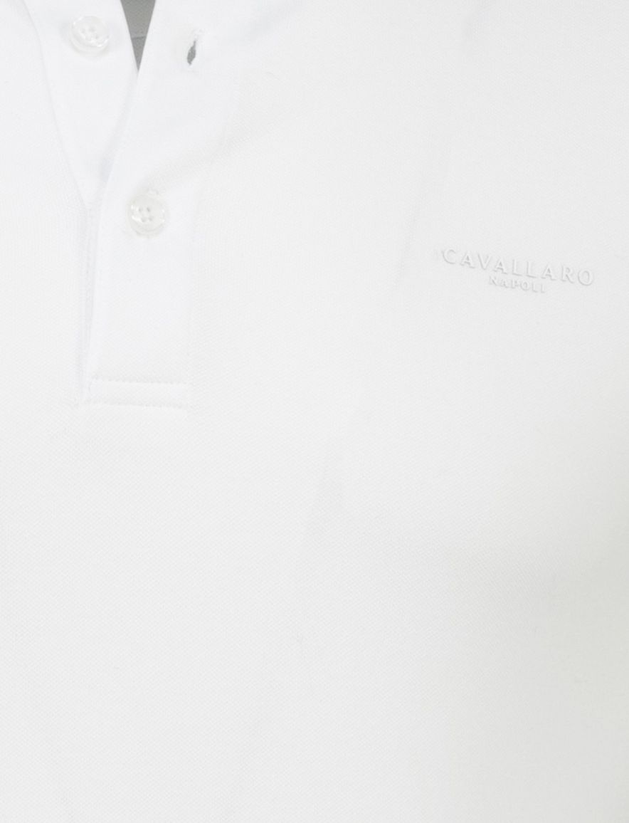 Poloshirt wit Cavallaro Bavegio katoen